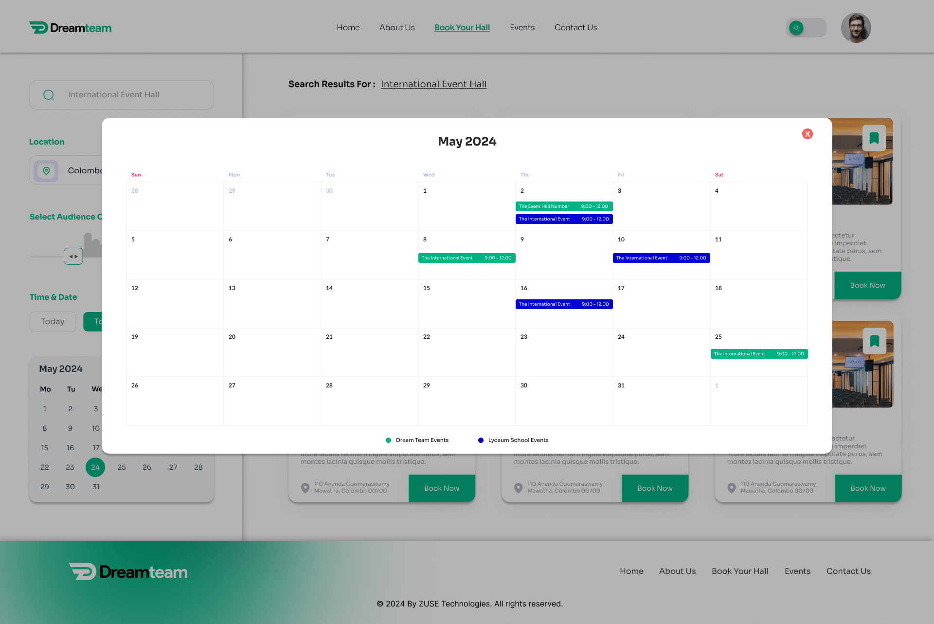 Booking Calendar View